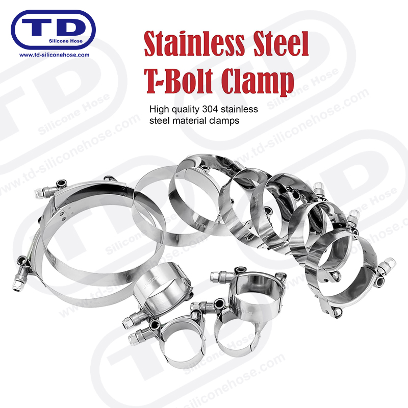 گیره شیلنگ سیلیکون T-Bolt با کار سنگین