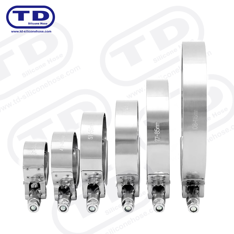 گیره شیلنگ سیلیکون T-Bolt با کار سنگین