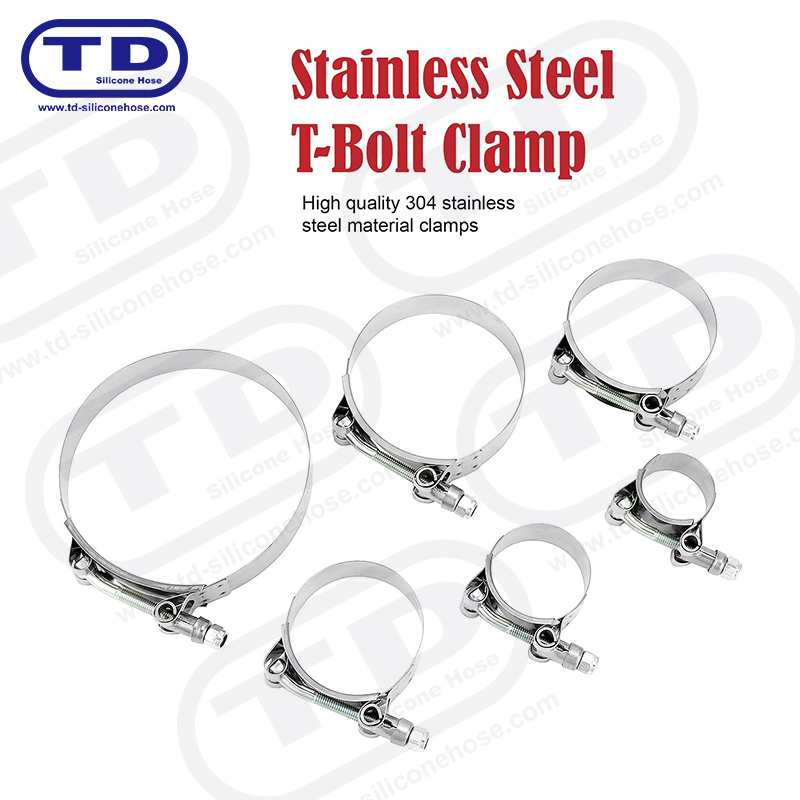 گیره شیلنگ سیلیکون T-Bolt با کار سنگین