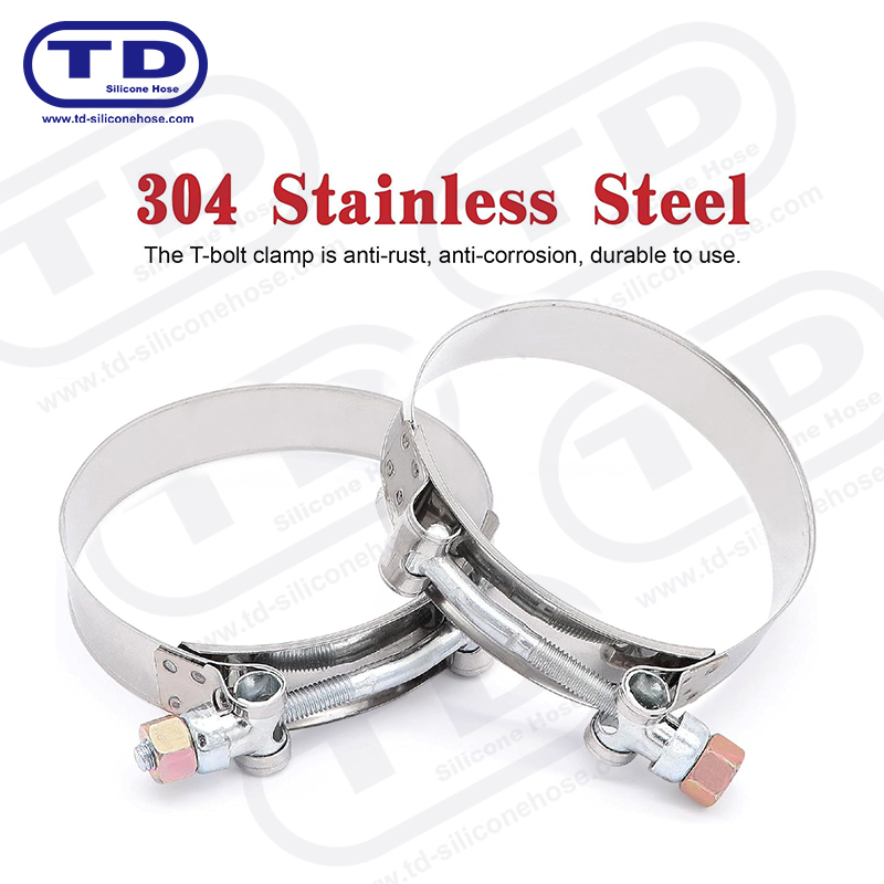 گیره شیلنگ سیلیکون T-Bolt با کار سنگین
