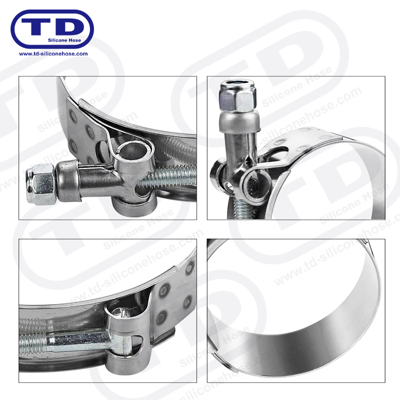گیره شیلنگ سیلیکون T-Bolt با کار سنگین