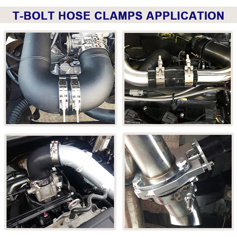 گیره شیلنگ سیلیکون T-Bolt با کار سنگین