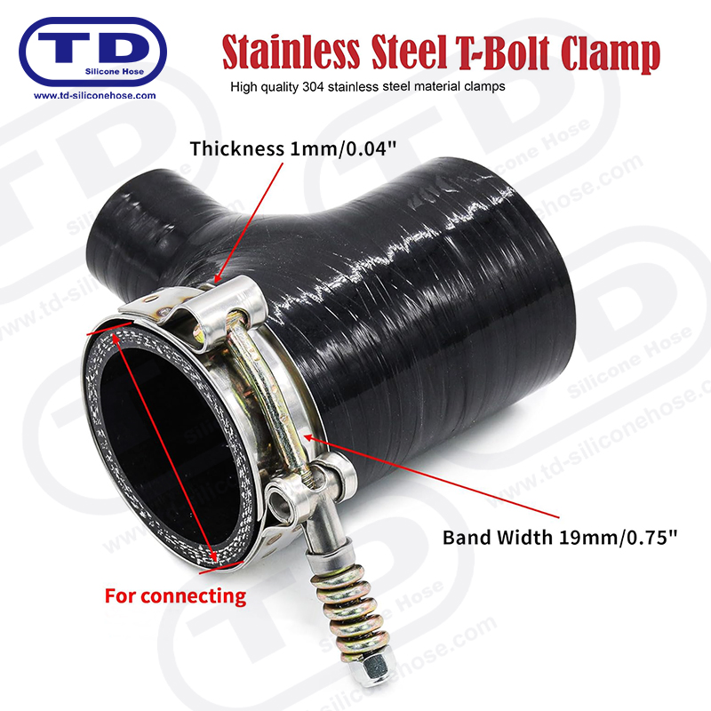 گیره شیلنگ سیلیکون T-bolt تقویت شده بهار